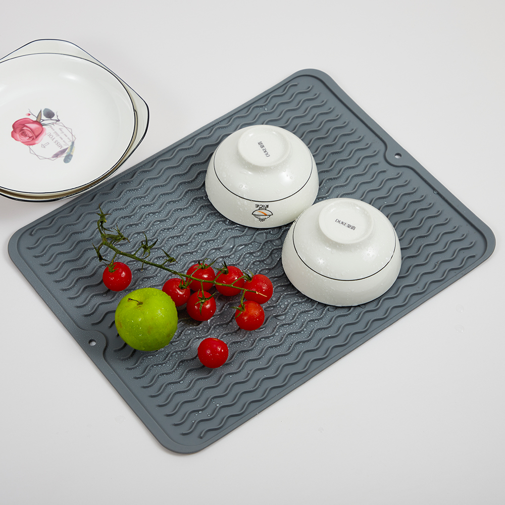 Silicone Draining MatNon-Slip Mat Placemat (5)